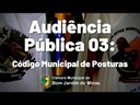 Audiência Pública 03: PLC 02/2020: Código Municipal de Posturas (24/09/2020)